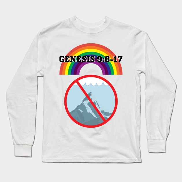 Rainbow Origin And Meaning Genesis 9 8-17 Long Sleeve T-Shirt by DPattonPD